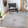 Guros White & Grey Runner Area Rug