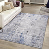 Marfi Silver & Blue Runner Area Rug