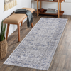 Marfi Grey & Blue Runner Area Rug