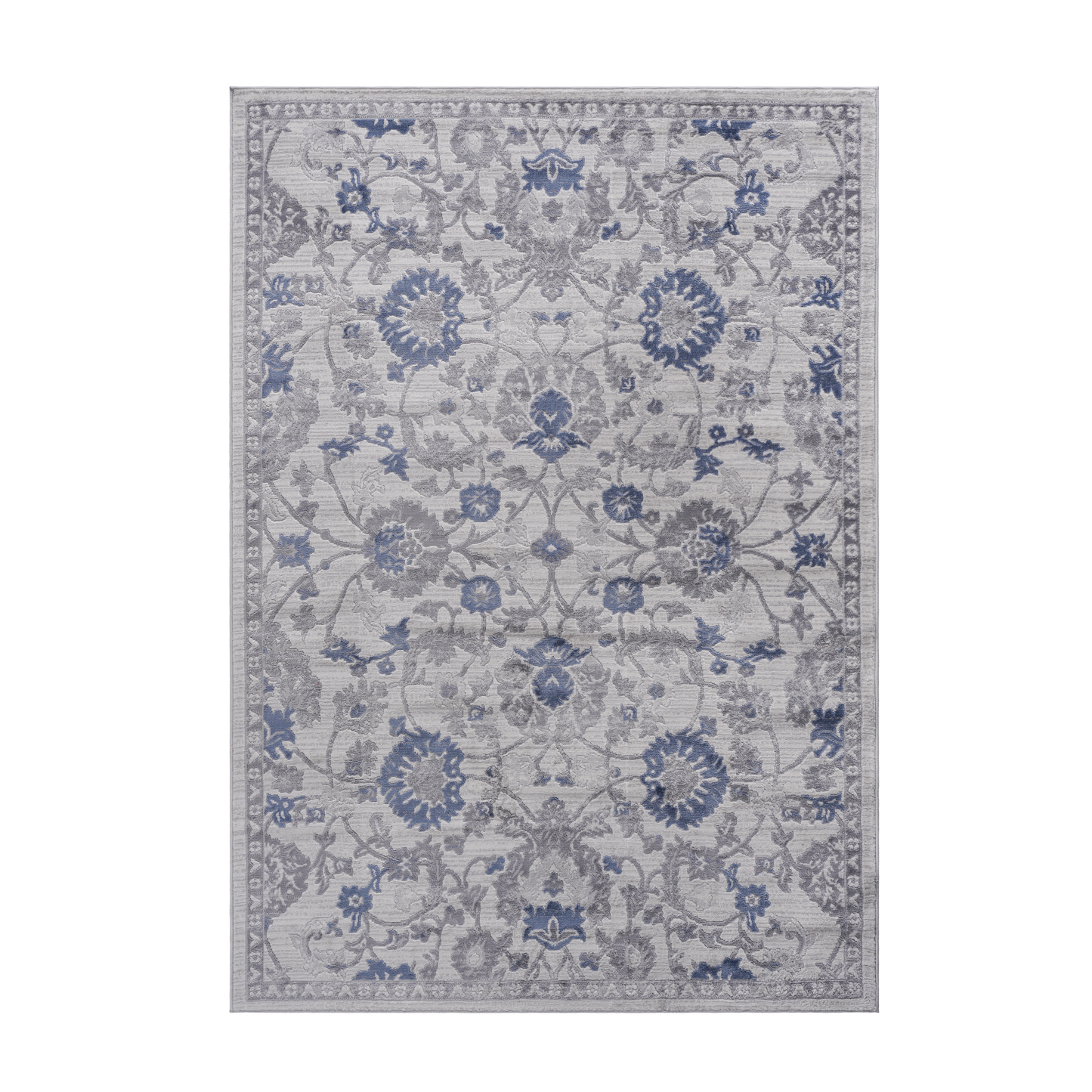 Marfi Blue & Silver Runner Area Rug