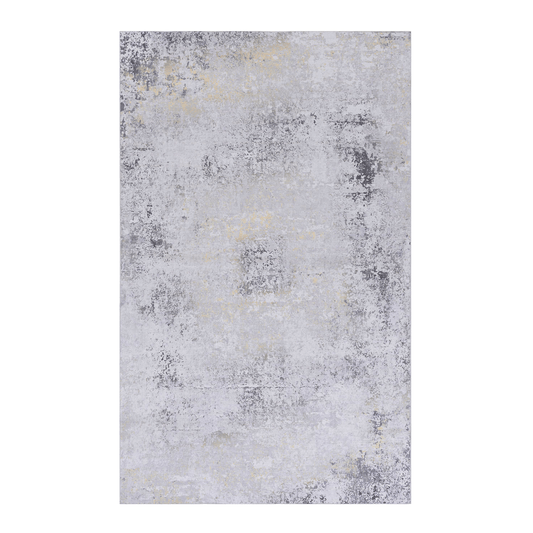 Maval Gray & Gold Indoor/Outdoor Area Rug