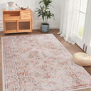 Maval Washable 4'x6' Area Rugs in Beige Color