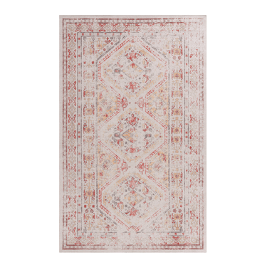 Maval Washable Area Rugs in Beige Color