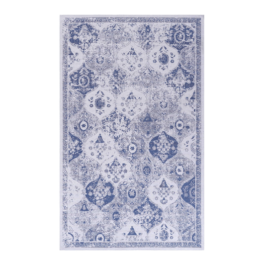 Maval Blue Indoor/Outdoor Area Rug