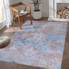 Maval Yellow & Cream Washable Area Rug