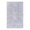 Machine Washable Blue & Cream Area Rug