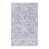 Machine Washable Blue & Cream Area Rug