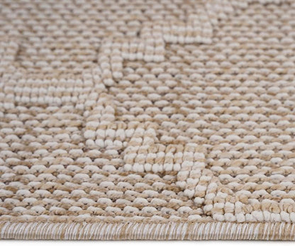 Guros Cream Indoor/Outdoor Area Rug