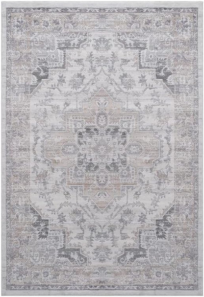 NAAR MARFI Collection Ivory/Beige/Oriental Non-Shedding Living Room Bedroom Dining Home Office Stylish and Stain Resistant Area Rug