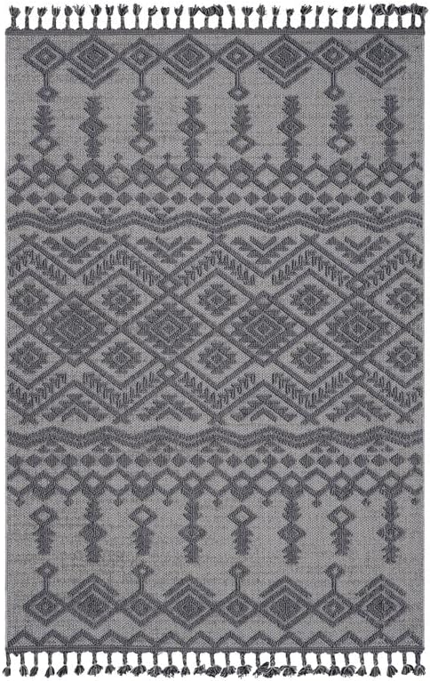 Guros White & Gray Runner Area Rug