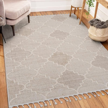 Guros Cream Indoor/Outdoor Area Rug