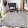 Guros Gray & White Runner Area Rug