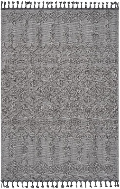 GUROS White & White Runner Area Rug