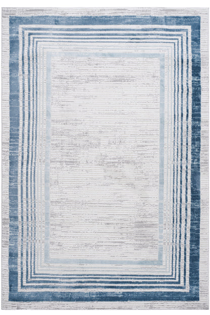 Marfi Blue & Ivory Indoor/Outdoor Area Rug