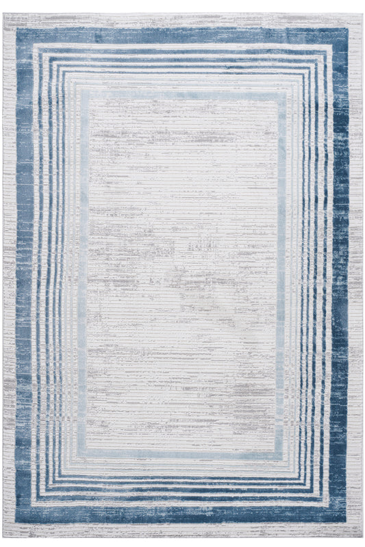 Marfi Blue & Ivory Indoor/Outdoor Area Rug