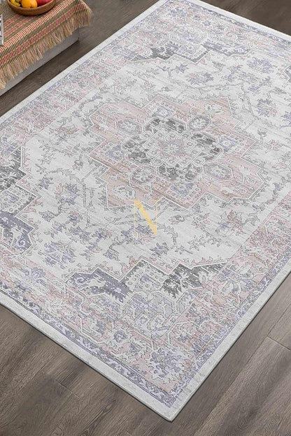 NAAR MARFI Collection Ivory/Beige/Oriental Non-Shedding Living Room Bedroom Dining Home Office Stylish and Stain Resistant Area Rug