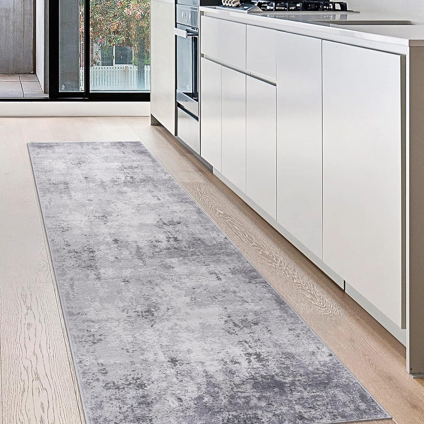 NAAR MARFI Collection Light Grey/Abstract Non-Shedding Living Room Bedroom Dining Home Office Stylish and Stain Resistant Area Rug
