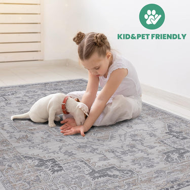 Marfi Ivory & Beige Runner Area Rug