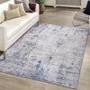 Marfi Silver & Blue Runner Area Rug